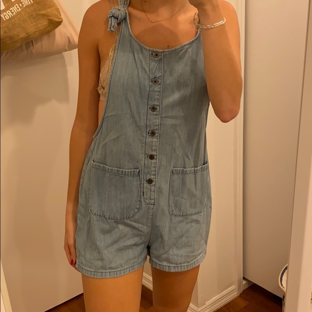 Denim Romper